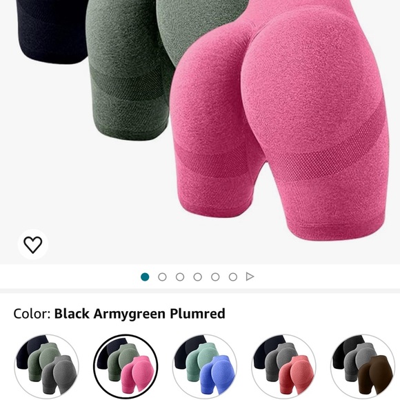 3 Pack Scrunch Workout Shorts-Amazon-Never Worn - Picture 3 of 4